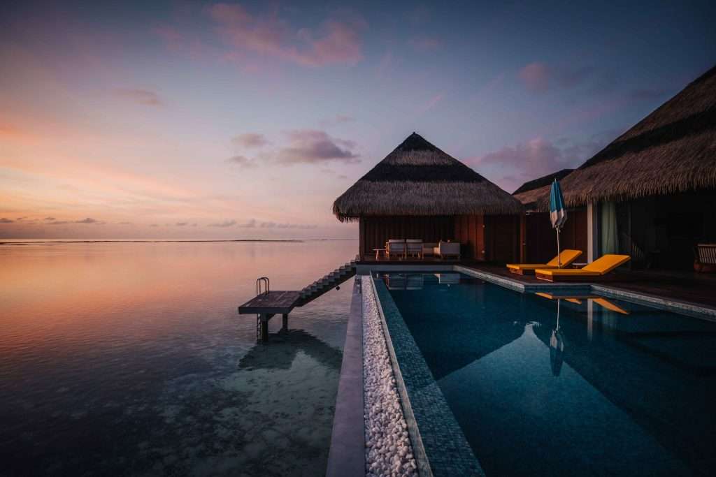 Pullman Maldives - Sunset Ocean Pool Villa at Dusk