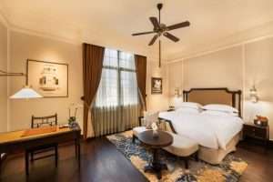 Grand luxury room at the Sofitel Legend Metropole Hotel in Hanoi, Vietnam