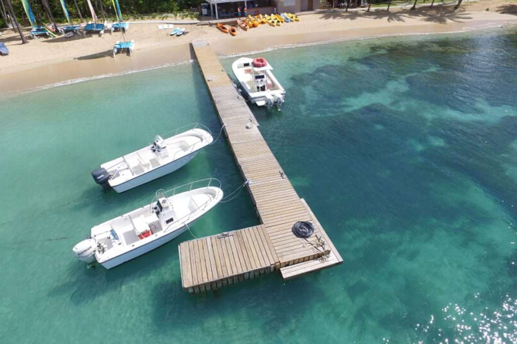 Curtain Bluff - private jetty