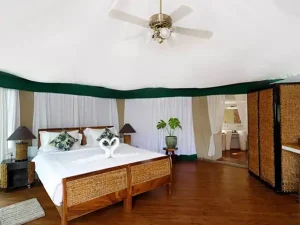 Canvas and Orchids Retreat family tent interior