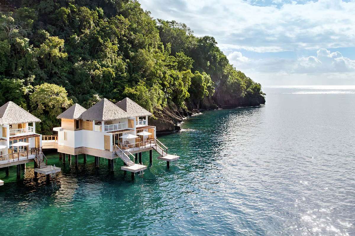 Sandals St Vincent water villas